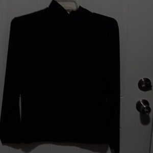 Black mock turtleneck  top